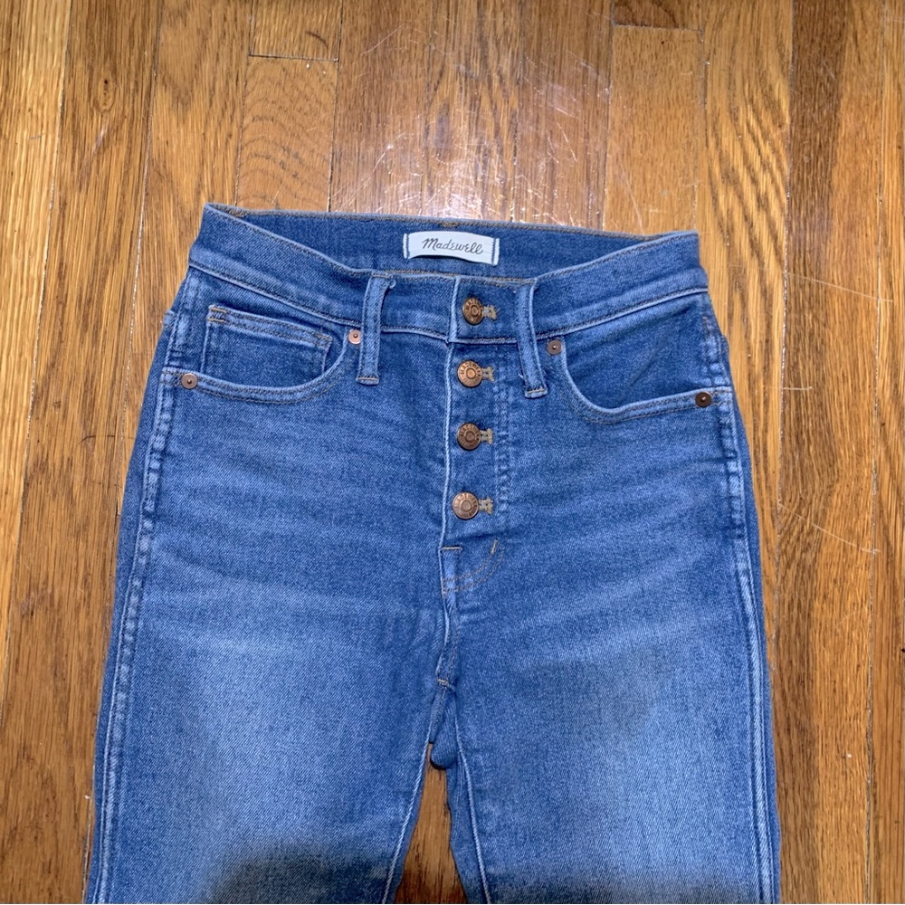 Madewell Button Fly Skinny Jeans 24